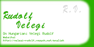 rudolf velegi business card